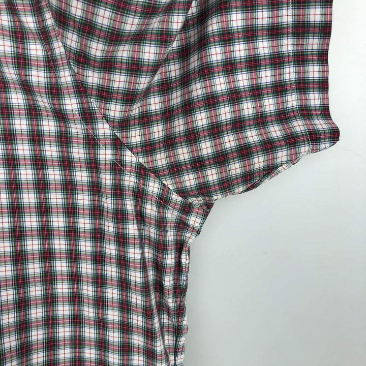 Ralph Lauren POLO RALPH LAUREN short sleeve button down check shirt men's M size cotton red type Vintage Second Hand