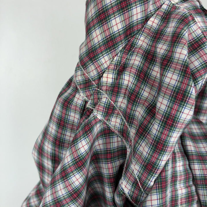 Ralph Lauren POLO RALPH LAUREN short sleeve button down check shirt men's M size cotton red type Vintage Second Hand