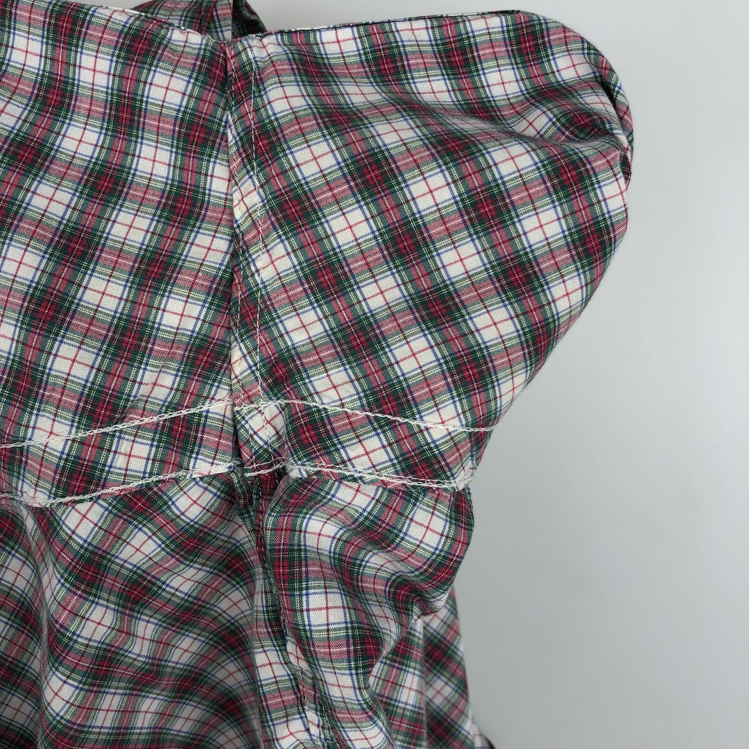 Ralph Lauren POLO RALPH LAUREN short sleeve button down check shirt men's M size cotton red type Vintage Second Hand