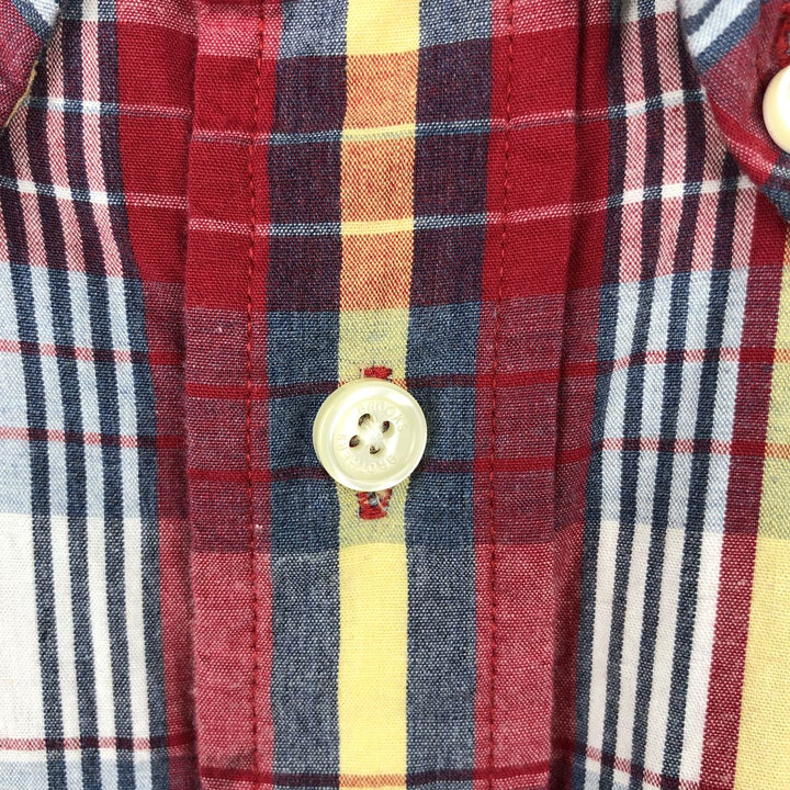 Brooks Brothers Est.1818 MADISON Short-Sleeve Button-Down Check Shirt, Men's Size XL (equivalent) cotton red type Vintage Second Hand