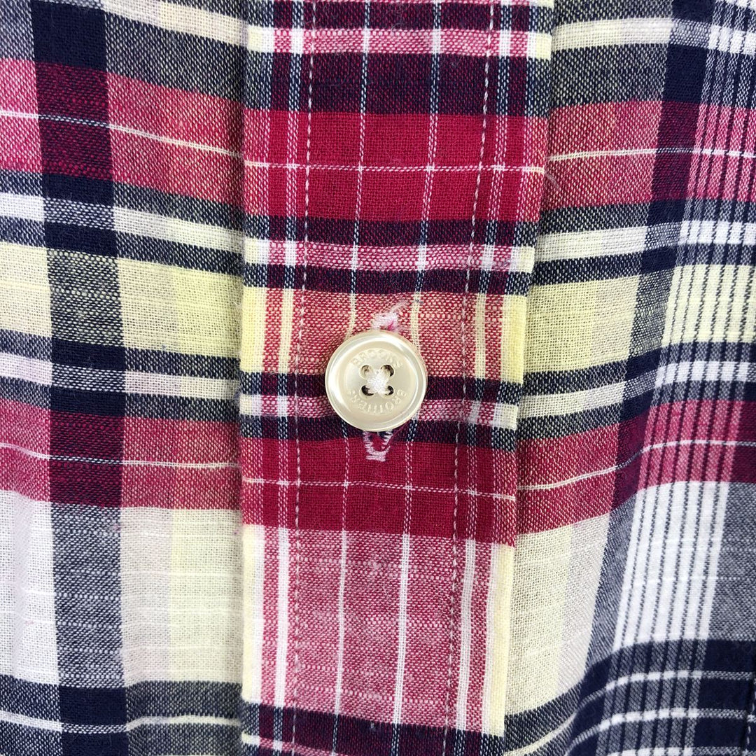 Brooks Brothers Est. 1818 Regular Short-Sleeve Button-Down Check Shirt cotton red type Vintage Second Hand