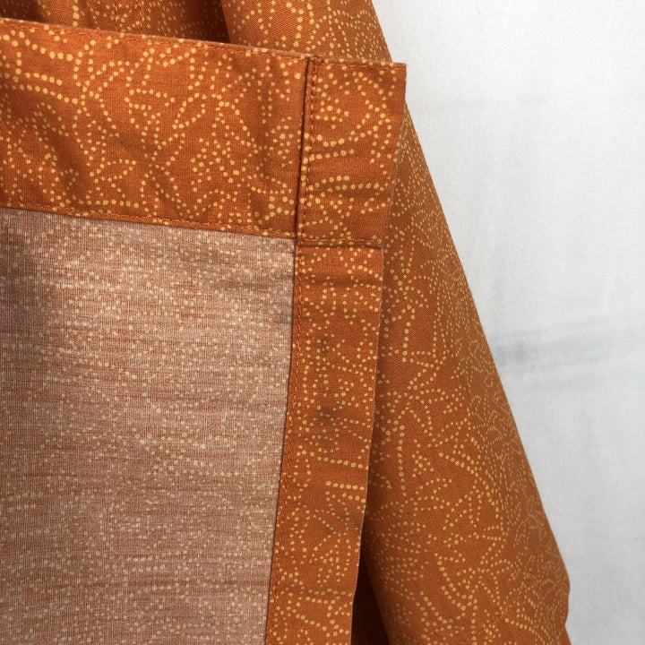 2000'S Columbia all-over print short-sleeved cotton shirt, boxy fit, men's size XL equivalent. cotton orange type Vintage Second Hand