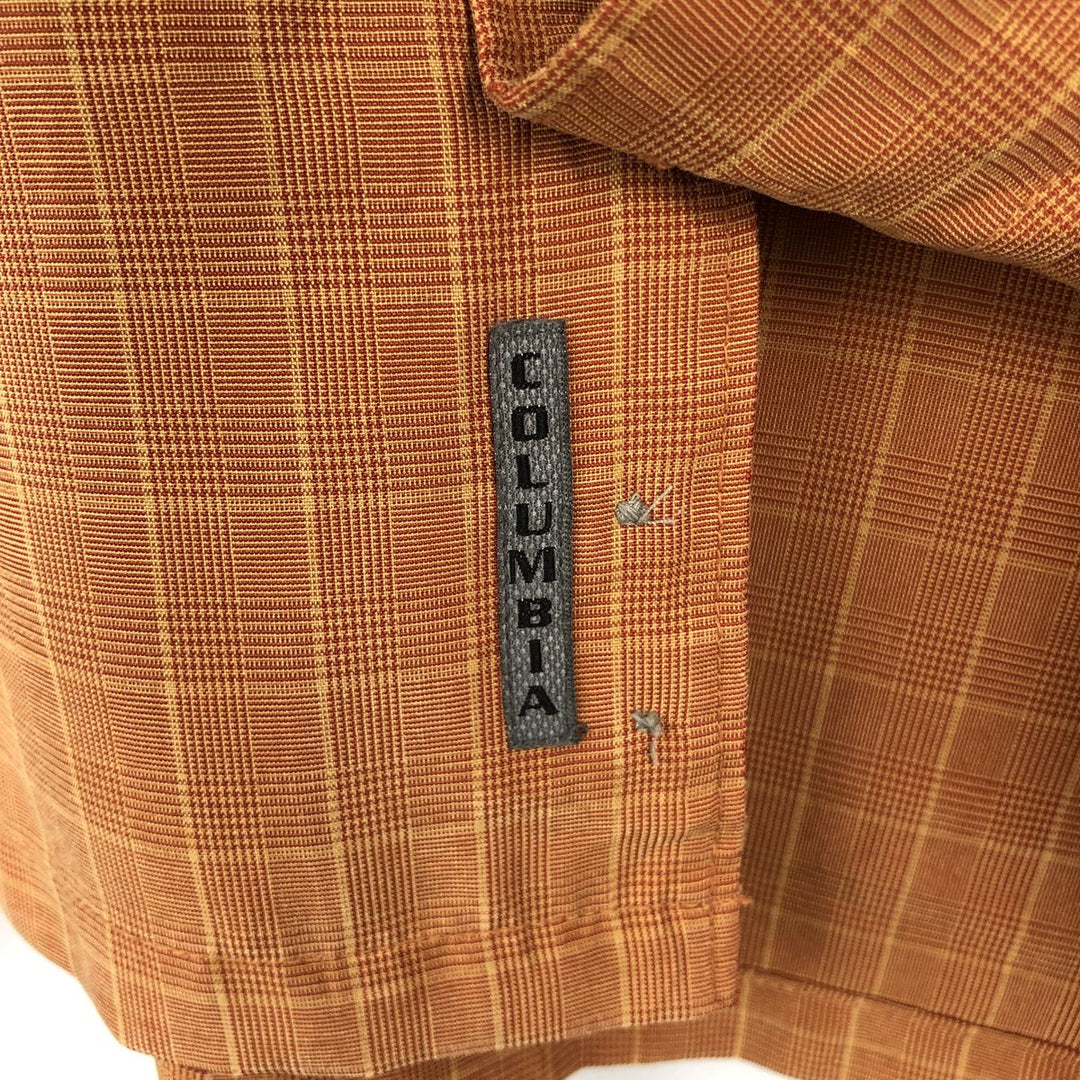 Columbia XCO Glen Plaid Short-Sleeve Check Shirt, Boxy Shirt, Men's Size L (approx.) unclear brown type Vintage Second Hand