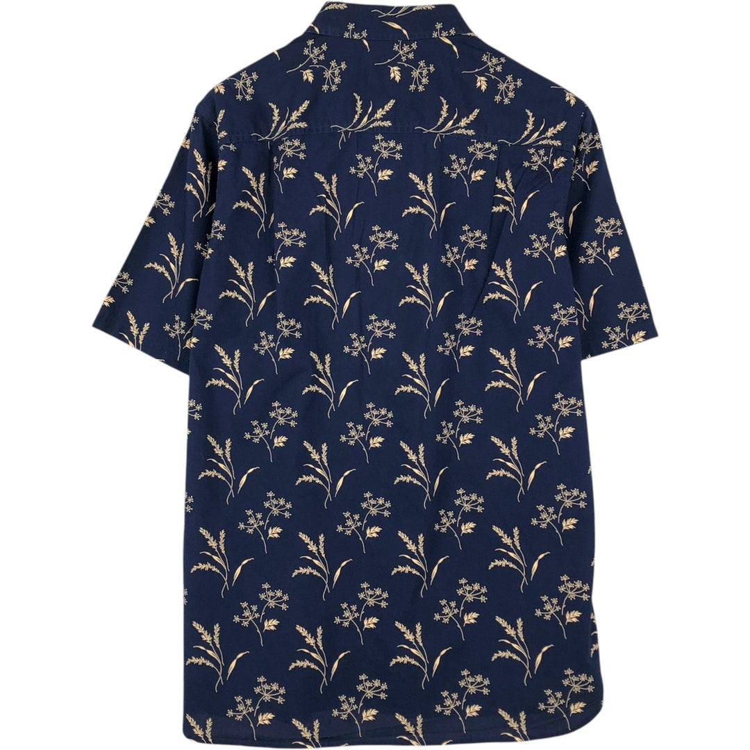 Pendleton Thomas Kay all-over print short-sleeved cotton shirt, men's size M. cotton navy blue type Vintage Second Hand