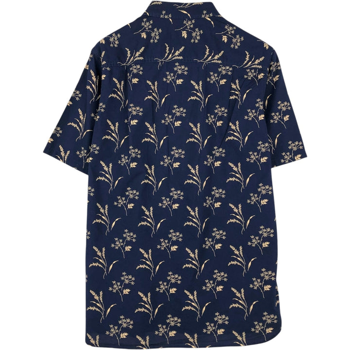 Pendleton Thomas Kay all-over print short-sleeved cotton shirt, men's size M. cotton navy blue type Vintage Second Hand