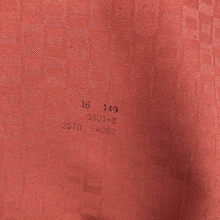 1970'S JCPenney all-over print short-sleeved shirt, men's size L equivalent, vintage. unclear coral Vintage Second Hand