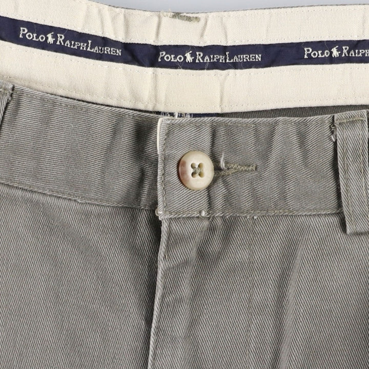 Ralph Lauren POLO RALPH LAUREN ANDREW PANT Two-pleat chino pants Men's size W32 cotton Khaki type brown Vintage Second Hand