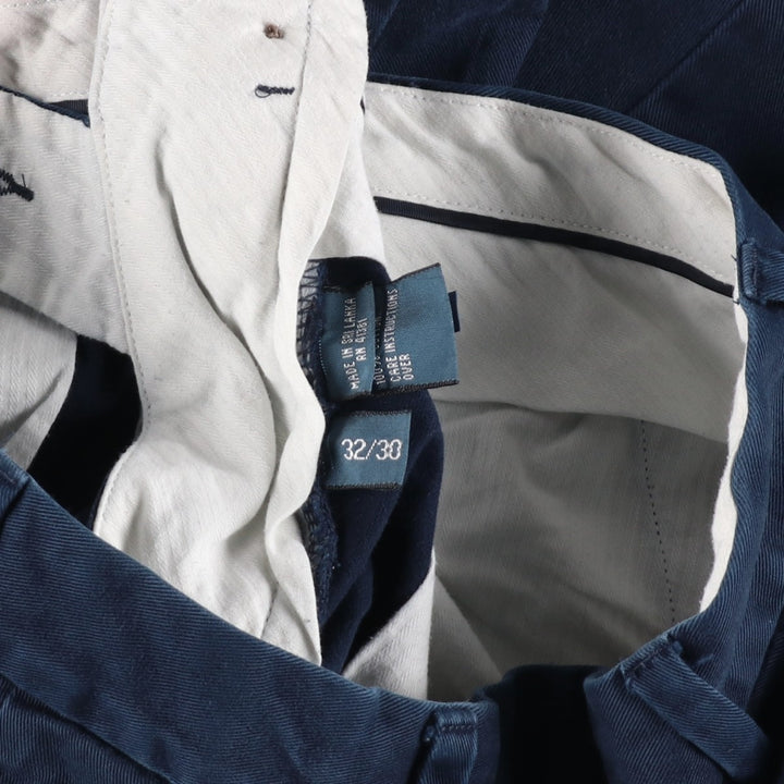 Ralph Lauren POLO by Ralph Lauren Men's Chino Pants, Size W31 cotton navy blue type Vintage Second Hand
