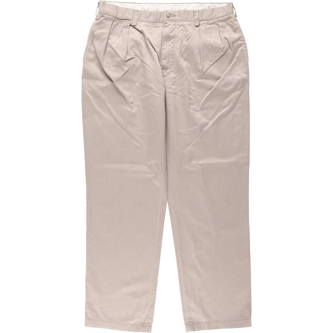 Ralph Lauren POLO RALPH LAUREN CLASSIC FIT PLEATED Two-Pleat Chino Pants, Men's Size W36 (approx.) cotton Beige type Vintage Second Hand