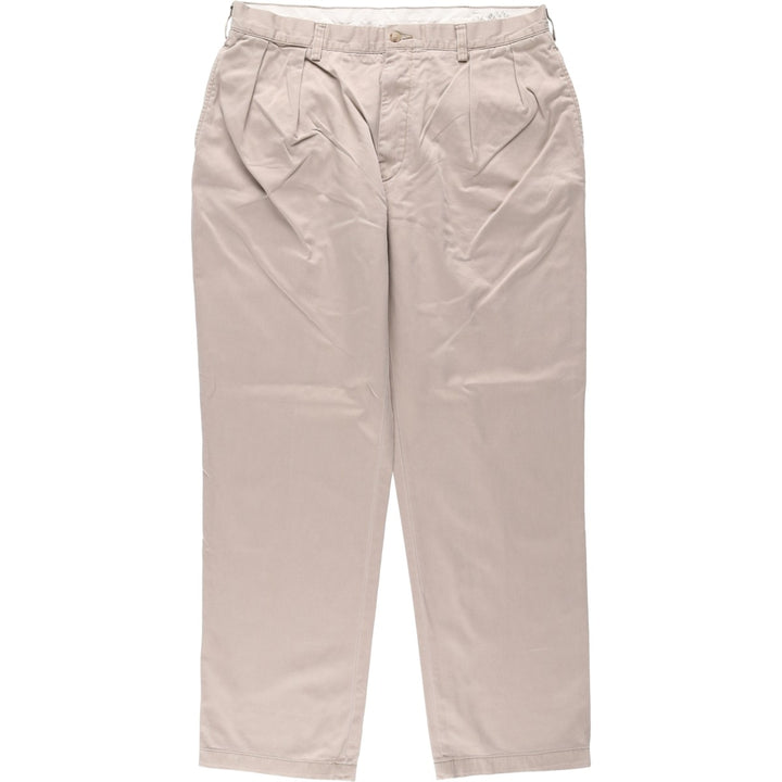 Ralph Lauren POLO RALPH LAUREN CLASSIC FIT PLEATED Two-Pleat Chino Pants, Men's Size W36 (approx.) cotton Beige type Vintage Second Hand