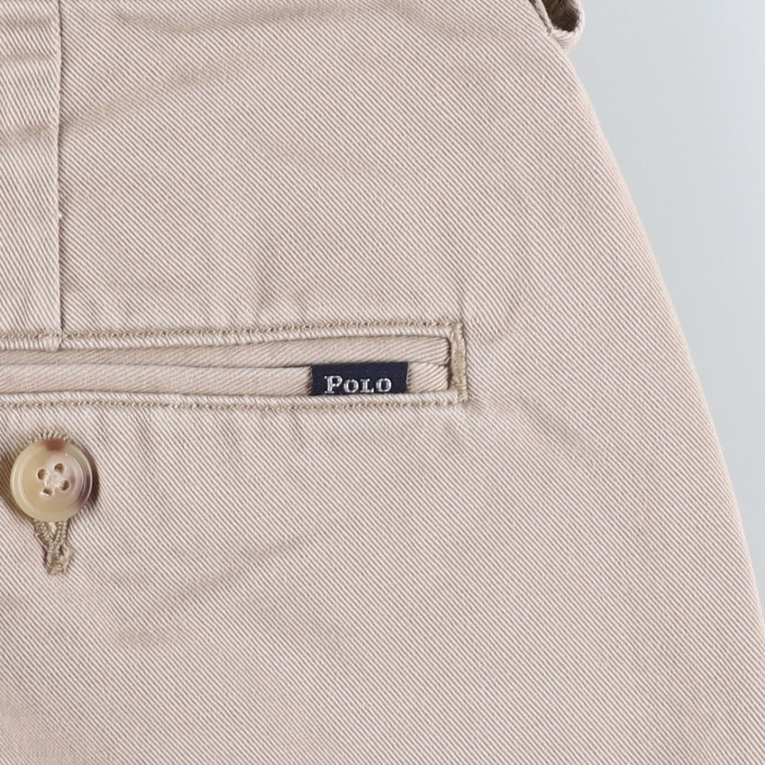 Ralph Lauren POLO RALPH LAUREN CLASSIC FIT PLEATED Two-Pleat Chino Pants, Men's Size W36 (approx.) cotton Beige type Vintage Second Hand