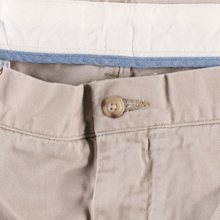 Ralph Lauren POLO RALPH LAUREN CLASSIC FIT PLEATED Two-Pleat Chino Pants, Men's Size W36 (approx.) cotton Beige type Vintage Second Hand