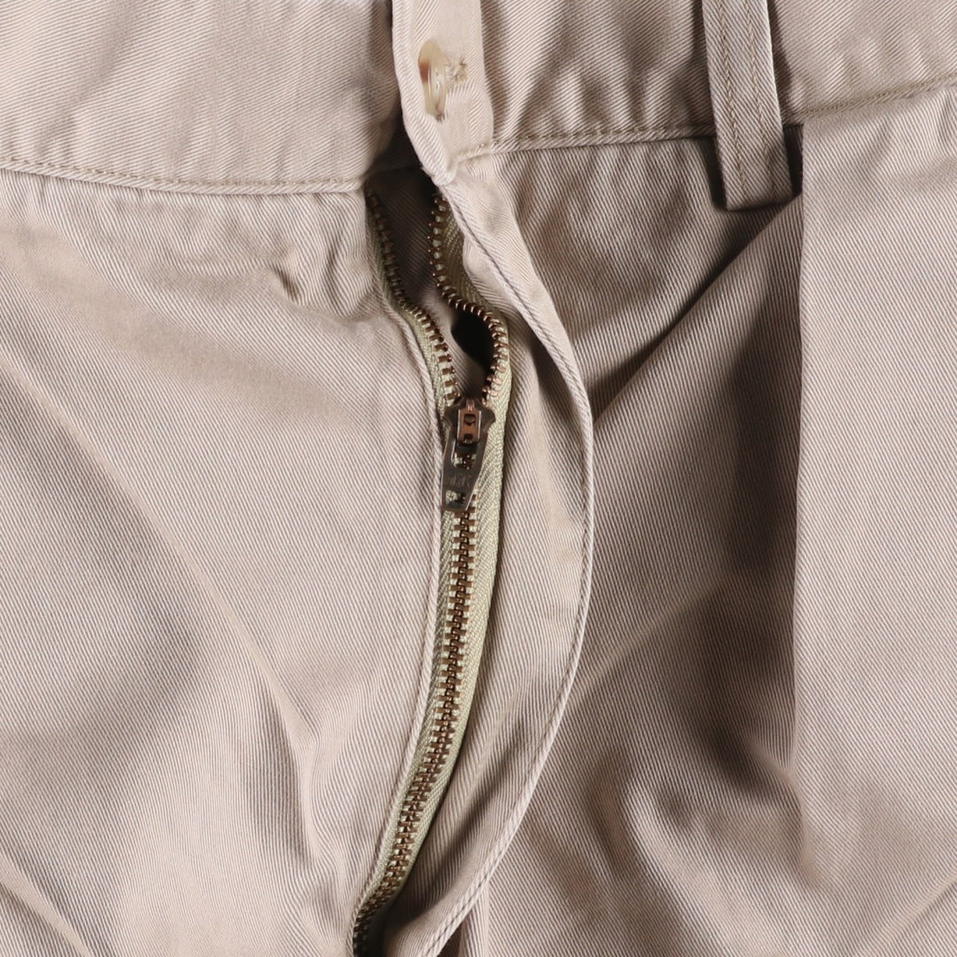 Ralph Lauren POLO RALPH LAUREN CLASSIC FIT PLEATED Two-Pleat Chino Pants, Men's Size W36 (approx.) cotton Beige type Vintage Second Hand