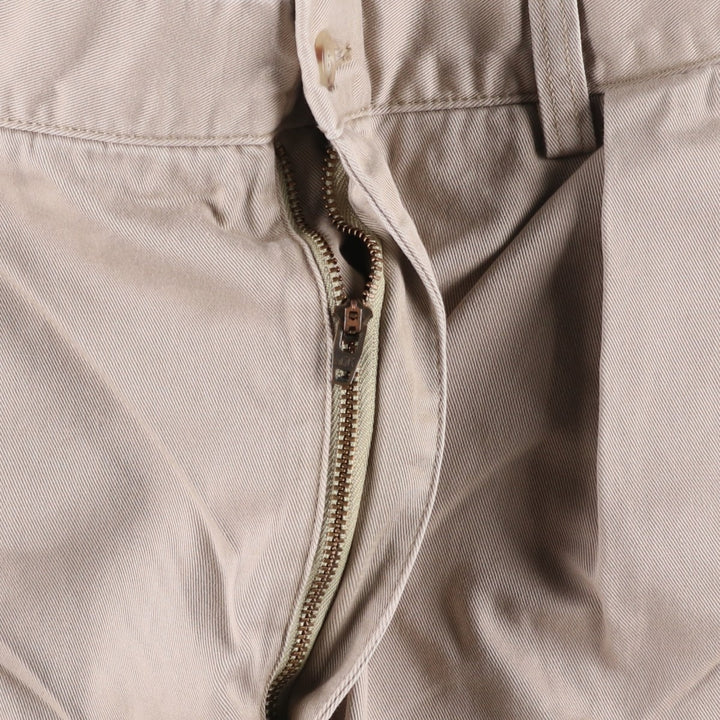 Ralph Lauren POLO RALPH LAUREN CLASSIC FIT PLEATED Two-Pleat Chino Pants, Men's Size W36 (approx.) cotton Beige type Vintage Second Hand