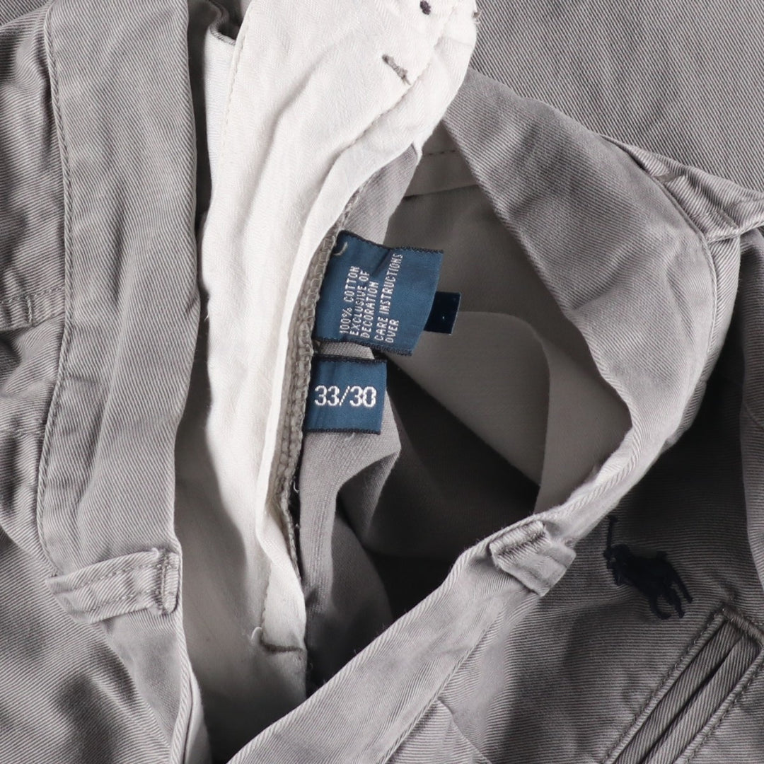 Ralph Lauren POLO by Ralph Lauren PRESTON PANT, Men's Chino Pants, Size W33 cotton gray type Vintage Second Hand