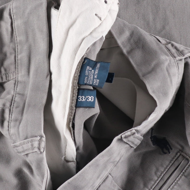 Ralph Lauren POLO by Ralph Lauren PRESTON PANT, Men's Chino Pants, Size W33 cotton gray type Vintage Second Hand