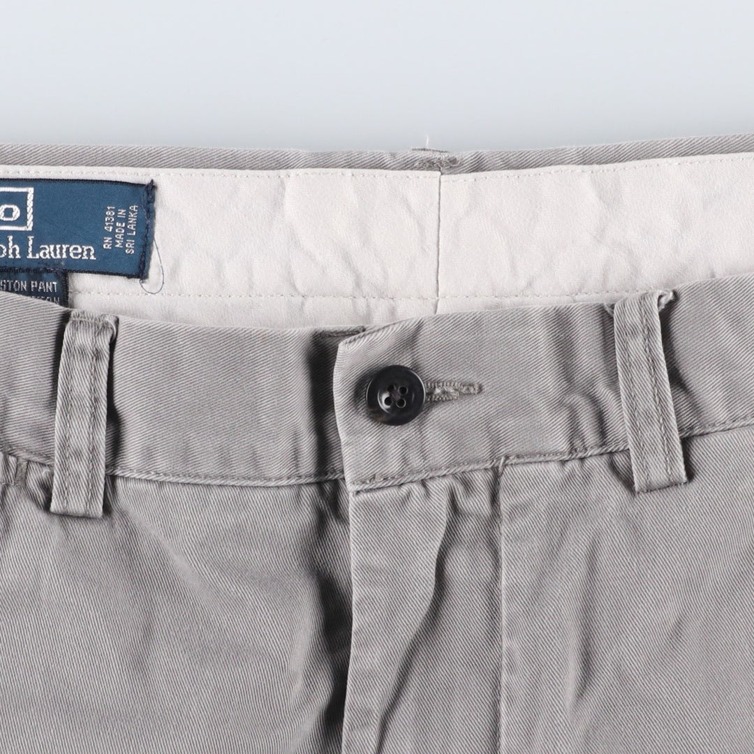 Ralph Lauren POLO by Ralph Lauren PRESTON PANT, Men's Chino Pants, Size W33 cotton gray type Vintage Second Hand