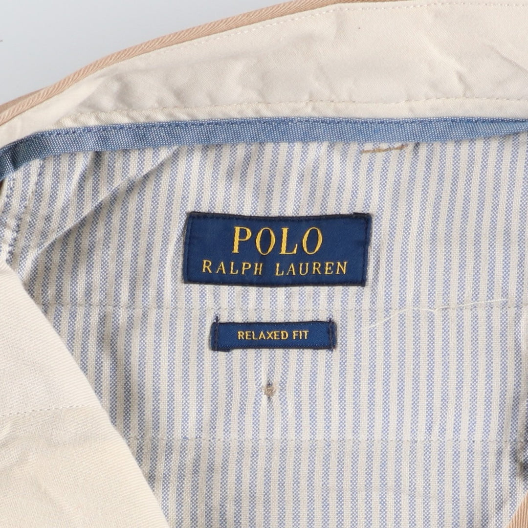 Ralph Lauren POLO RALPH LAUREN Relaxed Fit Chino Pants, Men's Size W37 (approx.) cotton Beige type Vintage Second Hand