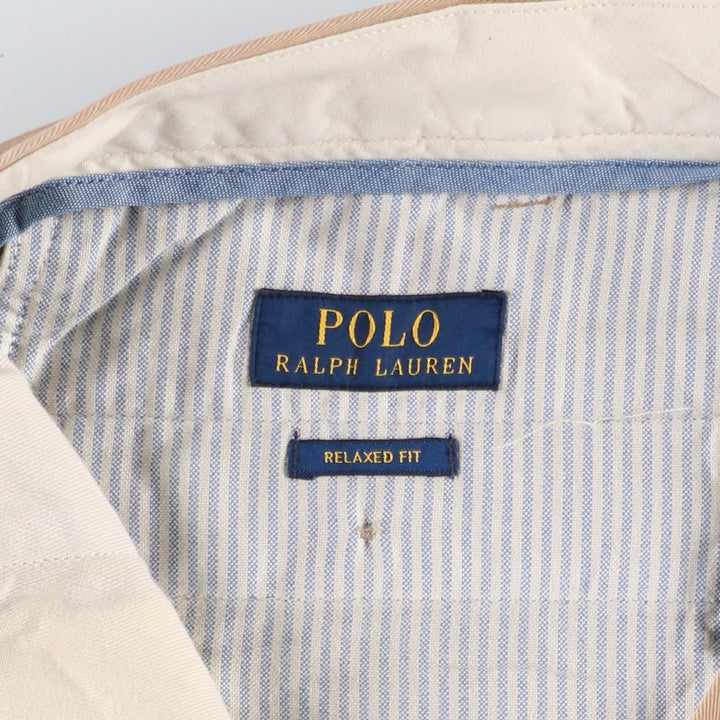 Ralph Lauren POLO RALPH LAUREN Relaxed Fit Chino Pants, Men's Size W37 (approx.) cotton Beige type Vintage Second Hand