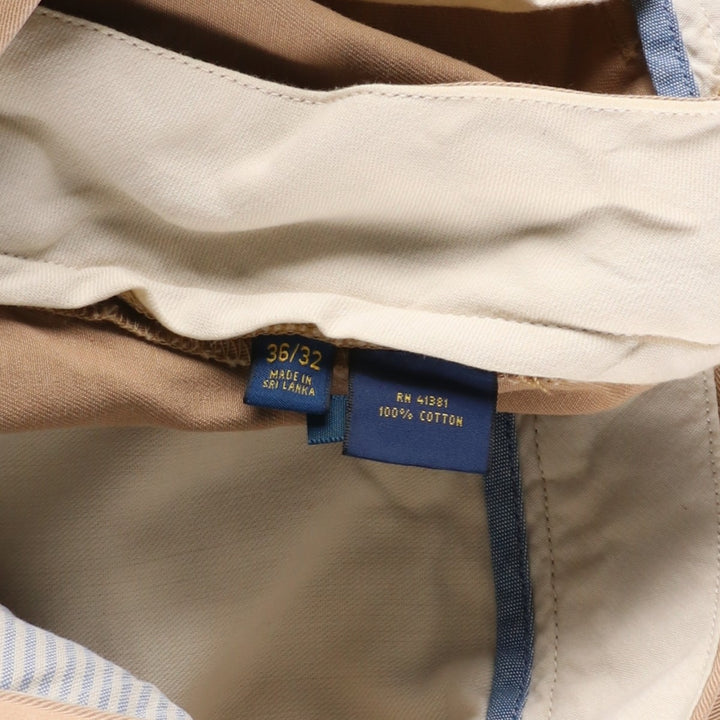 Ralph Lauren POLO RALPH LAUREN Relaxed Fit Chino Pants, Men's Size W37 (approx.) cotton Beige type Vintage Second Hand