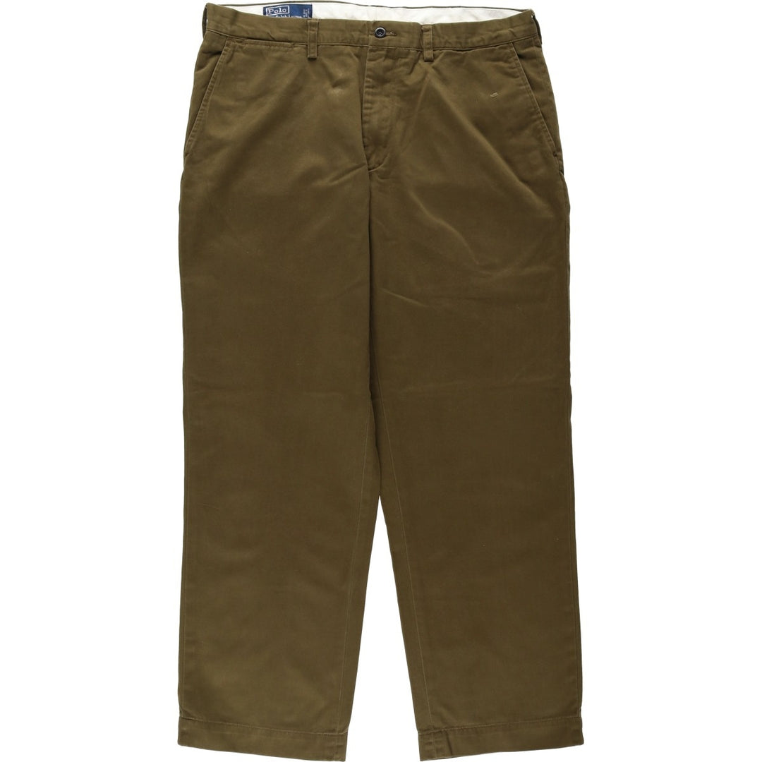 Ralph Lauren POLO by Ralph Lauren PRESTON PANT Chino pants for men, equivalent to w36 cotton brown type Vintage Second Hand