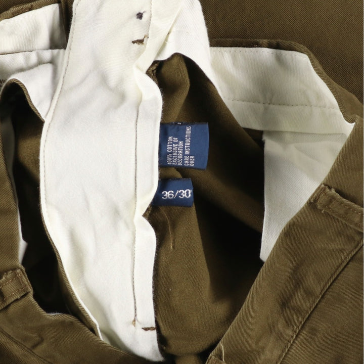 Ralph Lauren POLO by Ralph Lauren PRESTON PANT Chino pants for men, equivalent to w36 cotton brown type Vintage Second Hand