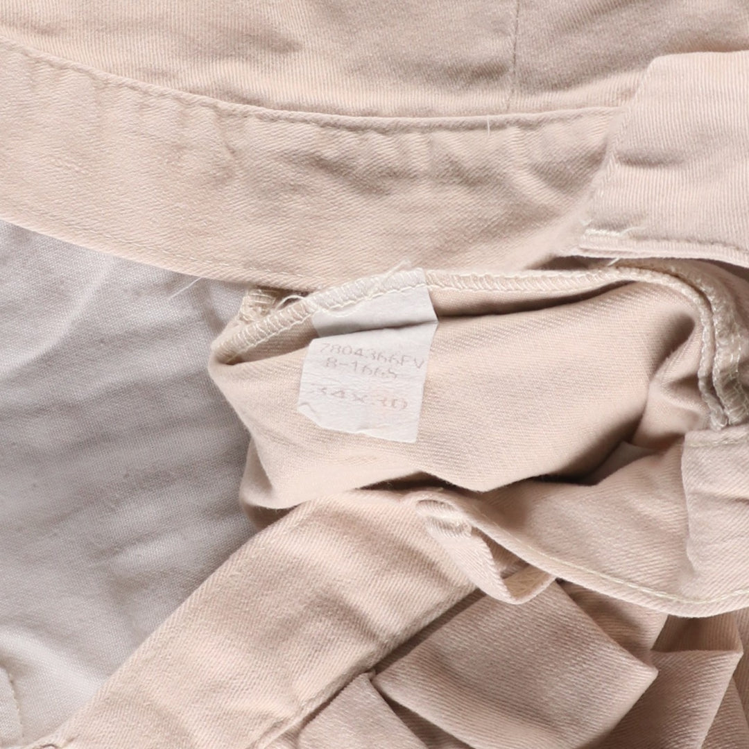 Ralph Lauren POLO by Ralph Lauren Two-pleat Chino Pants for Men, W34 equivalent cotton Beige type Vintage Second Hand