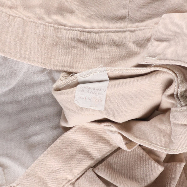 Ralph Lauren POLO by Ralph Lauren Two-pleat Chino Pants for Men, W34 equivalent cotton Beige type Vintage Second Hand