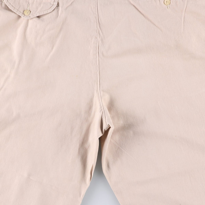 Ralph Lauren POLO by Ralph Lauren Two-pleat Chino Pants for Men, W34 equivalent cotton Beige type Vintage Second Hand
