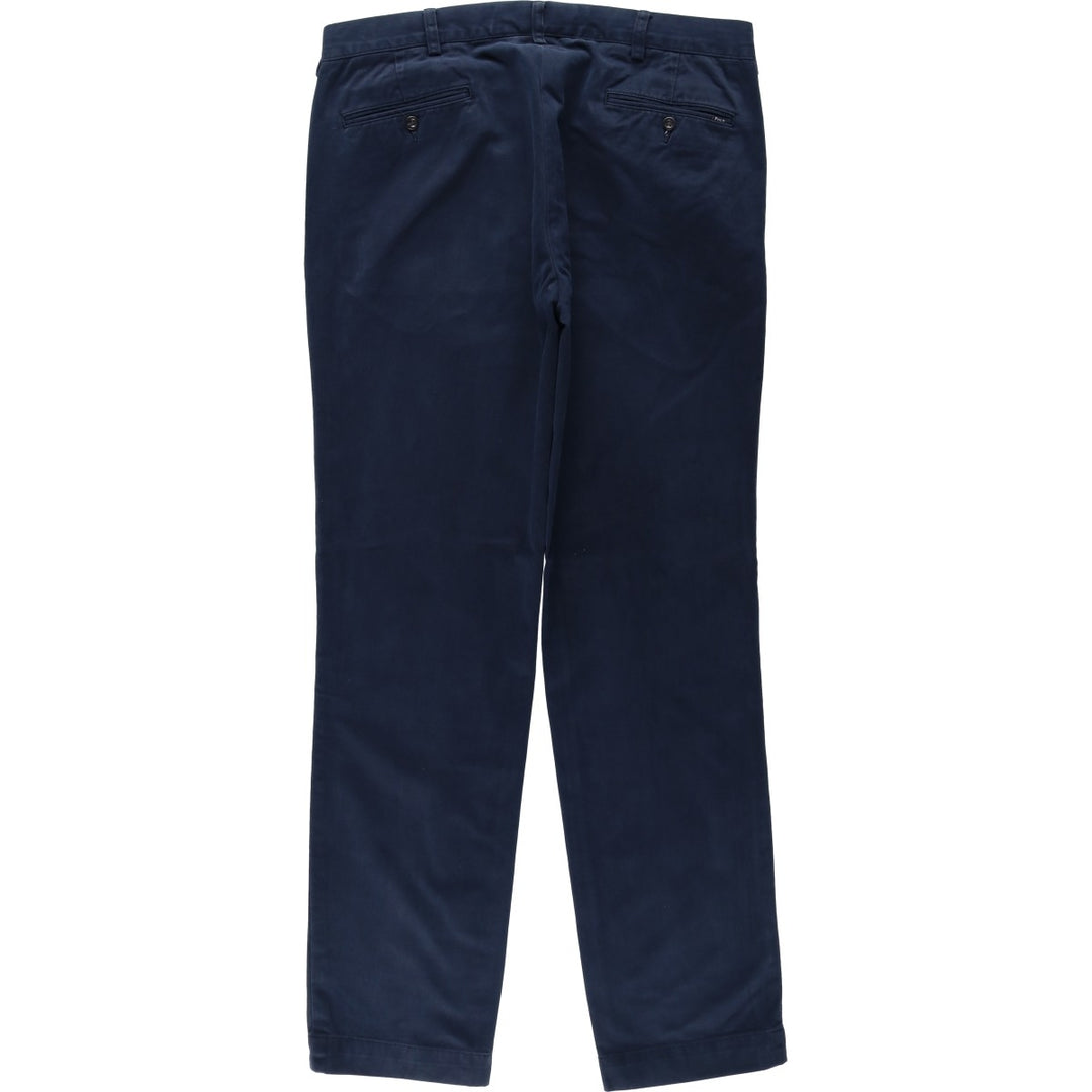 Ralph Lauren POLO RALPH LAUREN Chino Pants Men's W35 equivalent cotton navy blue type Vintage Second Hand