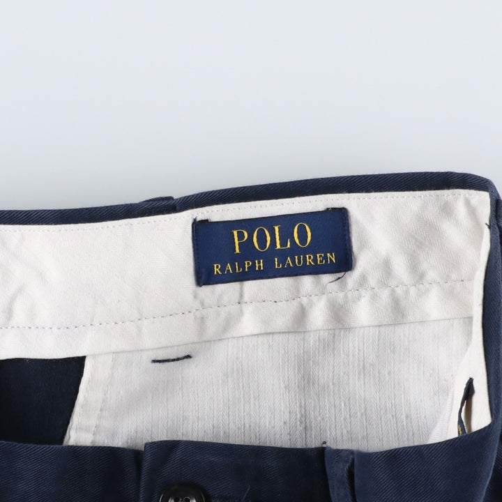 Ralph Lauren POLO RALPH LAUREN Chino Pants Men's W35 equivalent cotton navy blue type Vintage Second Hand