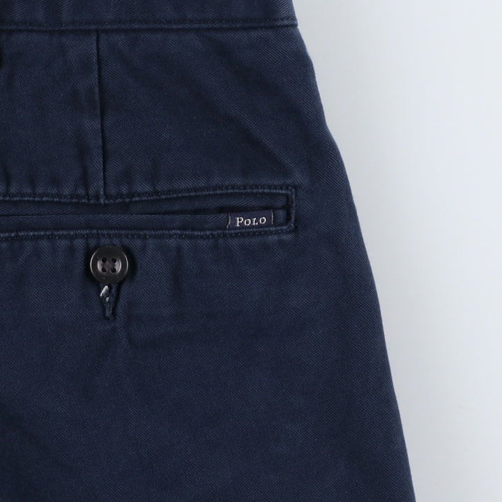 Ralph Lauren POLO RALPH LAUREN Chino Pants Men's W35 equivalent cotton navy blue type Vintage Second Hand