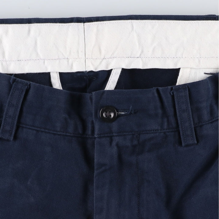 Ralph Lauren POLO RALPH LAUREN Chino Pants Men's W35 equivalent cotton navy blue type Vintage Second Hand