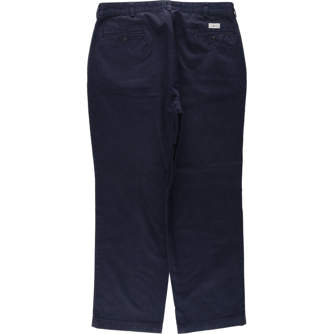 Ralph Lauren POLO RALPH LAUREN GORDON PANT Men's Chino Pants, Size W35 cotton navy blue type Vintage Second Hand
