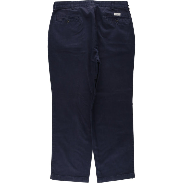Ralph Lauren POLO RALPH LAUREN GORDON PANT Men's Chino Pants, Size W35 cotton navy blue type Vintage Second Hand