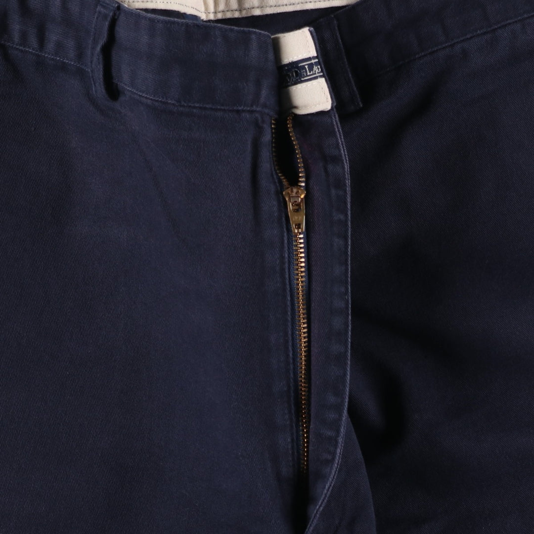 Ralph Lauren POLO RALPH LAUREN GORDON PANT Men's Chino Pants, Size W35 cotton navy blue type Vintage Second Hand