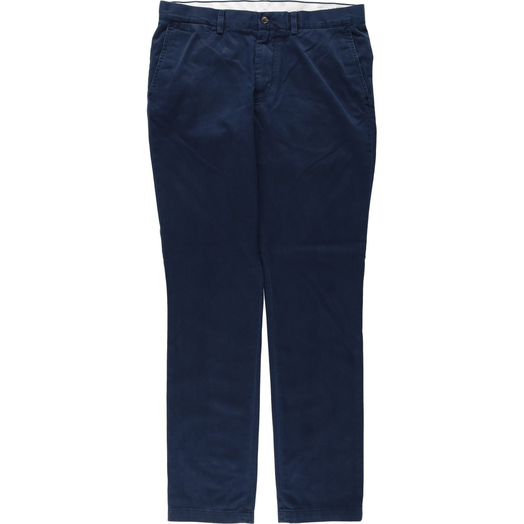 Ralph Lauren POLO RALPH LAUREN Slim Fit Chino Pants, Men's Size W34 (approx.) cotton navy blue type Vintage Second Hand