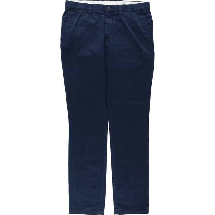 Ralph Lauren POLO RALPH LAUREN Slim Fit Chino Pants, Men's Size W34 (approx.) cotton navy blue type Vintage Second Hand