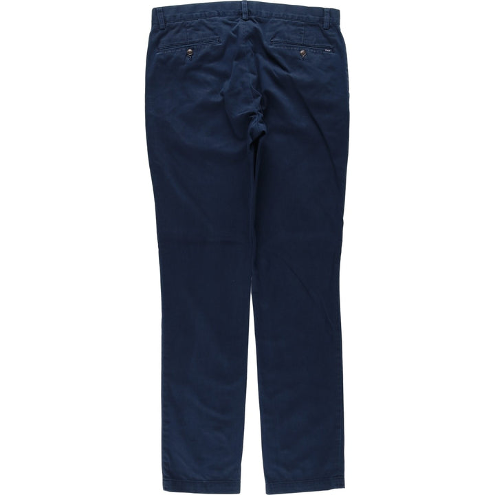 Ralph Lauren POLO RALPH LAUREN Slim Fit Chino Pants, Men's Size W34 (approx.) cotton navy blue type Vintage Second Hand