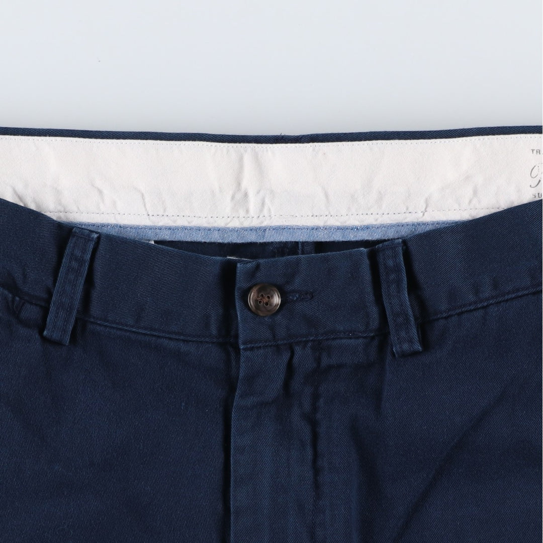Ralph Lauren POLO RALPH LAUREN Slim Fit Chino Pants, Men's Size W34 (approx.) cotton navy blue type Vintage Second Hand