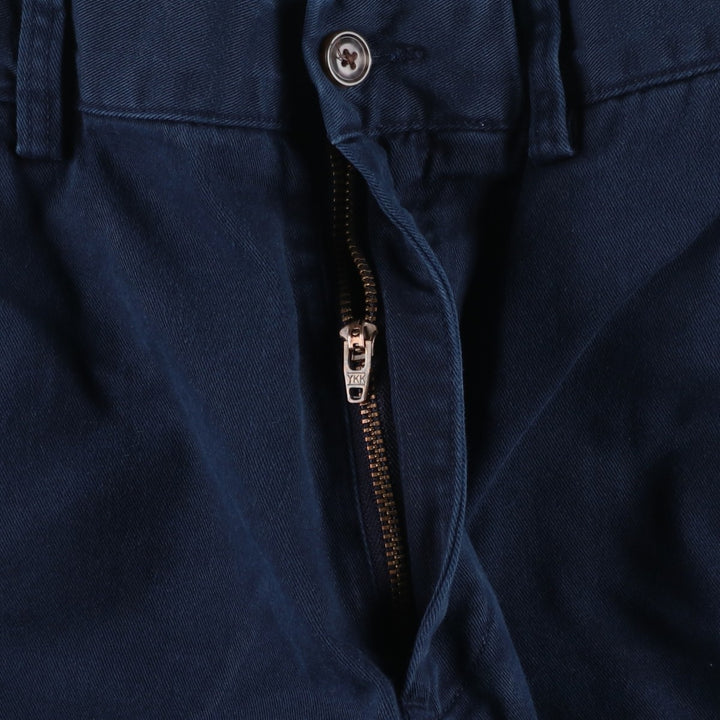 Ralph Lauren POLO RALPH LAUREN Slim Fit Chino Pants, Men's Size W34 (approx.) cotton navy blue type Vintage Second Hand