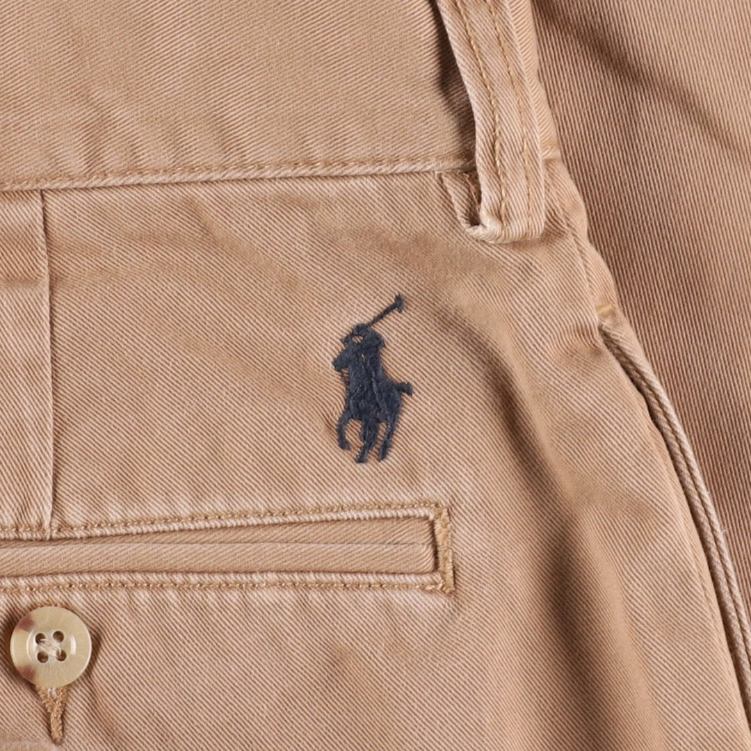 Ralph Lauren POLO by Ralph Lauren Two-pleat Chino Pants for Men, W35 cotton Beige type Vintage Second Hand
