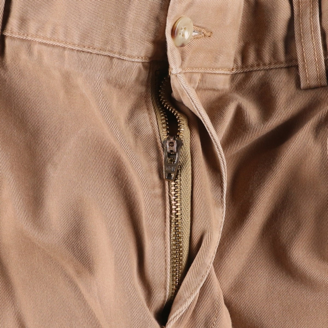 Ralph Lauren POLO by Ralph Lauren Two-pleat Chino Pants for Men, W35 cotton Beige type Vintage Second Hand