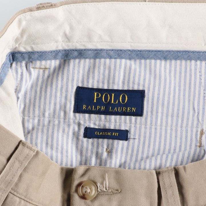 Ralph Lauren POLO RALPH LAUREN CLASSIC FIT Chino Pants Men's W33 equivalent cotton Beige type Vintage Second Hand
