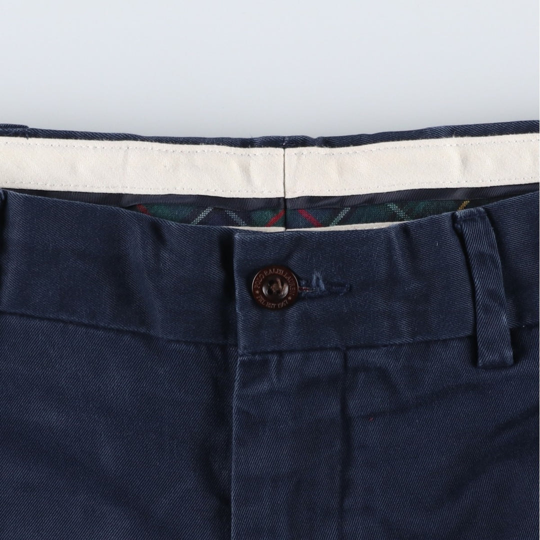 Ralph Lauren POLO by Ralph Lauren PRESTON PANT Chino pants for men, equivalent to w34 cotton navy blue type Vintage Second Hand