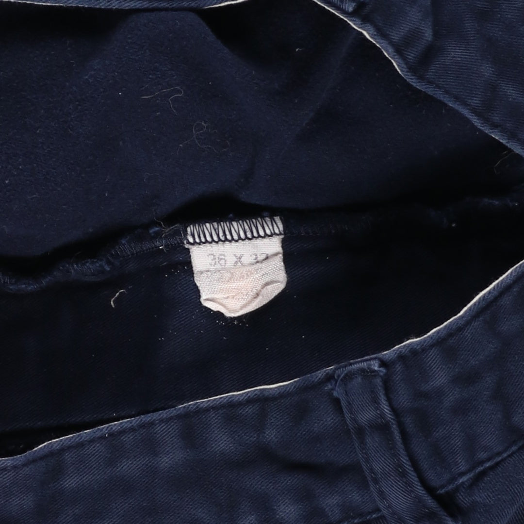 Ralph Lauren POLO RALPH LAUREN ANDREW PANT Two-pleat chino pants Men's size W34 cotton navy blue type Vintage Second Hand