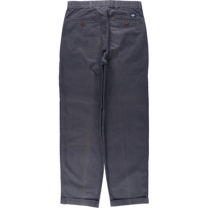 90'S Dockers Classic Fit Two-Pleat Chino Pants, Made in USA, Men's Size W30 (approx.), Vintage cotton navy blue type Vintage Second Hand