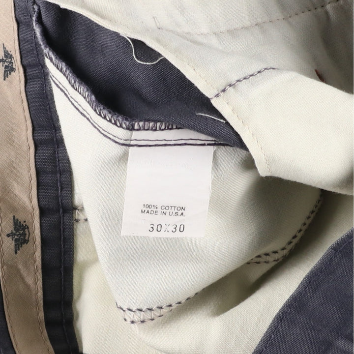90'S Dockers Classic Fit Two-Pleat Chino Pants, Made in USA, Men's Size W30 (approx.), Vintage cotton navy blue type Vintage Second Hand