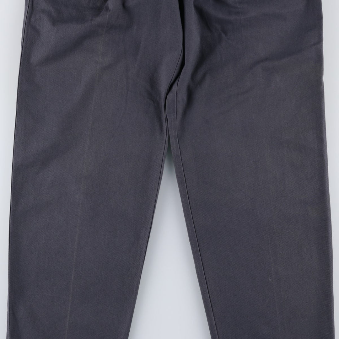 90'S Dockers Classic Fit Two-Pleat Chino Pants, Made in USA, Men's Size W30 (approx.), Vintage cotton navy blue type Vintage Second Hand