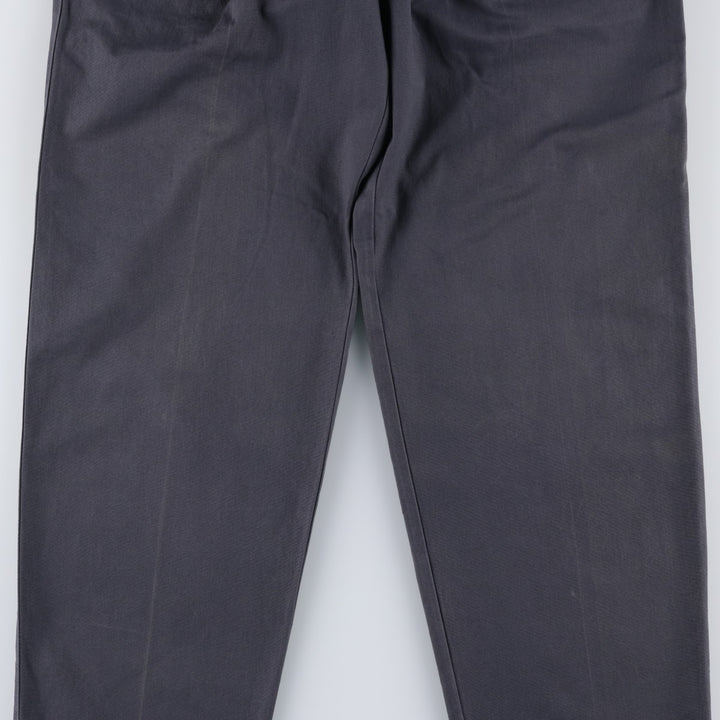 90'S Dockers Classic Fit Two-Pleat Chino Pants, Made in USA, Men's Size W30 (approx.), Vintage cotton navy blue type Vintage Second Hand